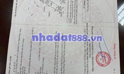 BÁN CĂN MẶT TIỀN VỊ TRÍ ĐẮC ĐỊA NGUYỄN THỊ BÚP NGAY GẦN CÔNG VIÊN Q12