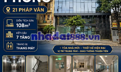 Mời Thuê Tòa Văn Phòng mới keng tại 21 Pháp Vân , Hoàng Mai 