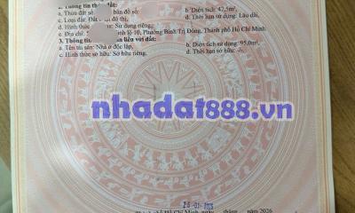 Bán nhà 50m2 ( 3Pn ) ngay aeon bình tân tên lửa