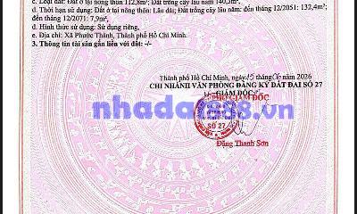 Chủ gửi bán lô đất ở Phú Giáo , Bình Dương