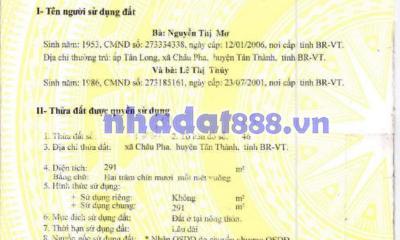 Bán nhà cấp 4 mặt tiền Lê Trọng Tấn Châu Pha Hồ Chí Minh