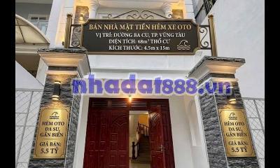 Bán Nhà 1 Trệt -2 Lầu Mới Hẻm 180 Ba Cu Vũng Tàu